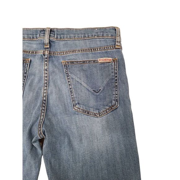 Hudson Straight Jeans Womens 27 Blue Denim Mid Rise Distressed 5-Pockets Casual - Picture 7 of 7